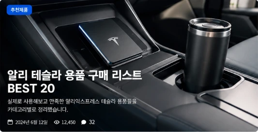 테슬라 자동차 용품